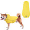 Hunderegenmantel Wasserdicht für Kleine Hunde - Regenmantel Mit Hoodie (Gelb, S)