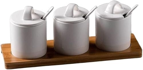 Lata de condimentos Estante de especias Juego de tarros de especias Sal Pimienta Botella de condimento Condimento de cocina Recipiente de almacenamiento de vinagrera Estante de especias Bandeja de