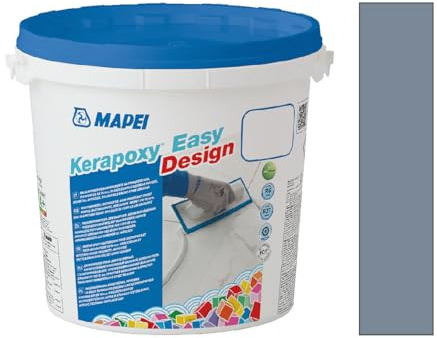 Mapei Kerapoxy Easy Design 3 kg 125 grigio granito – colla bicomponente e malta decorativa per fughe