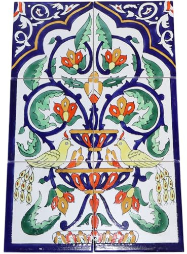 Fliesenbild Keramikfliesen Orientalisch Handbemalt Wandfliesen Mediterran 45x30 cm 06-59