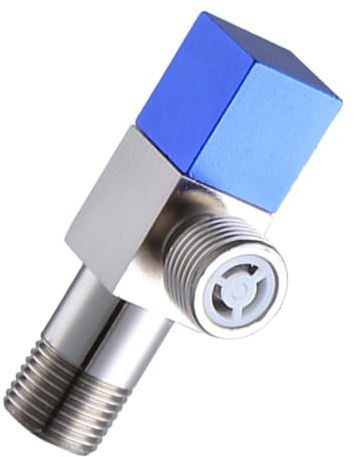 SEWACC Valvola Angolo Per Acqua Fredda Con Chiusura Per Bagno e Wc Valvola Di Arresto Angolare in Metallo Resistente Compatibile Con Bidet e Rubinetti Facile Da Installare e Manutenere