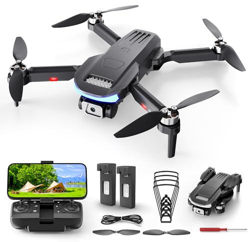 Wipkviey B15 Drone with 4K Camera for Adults, Foldable Professional RC Quadcopter for Kids/Beginners with Brushless Motor, Toy for Boys Girls, 3D Flip, Under 249g, 30 Min Flight Time