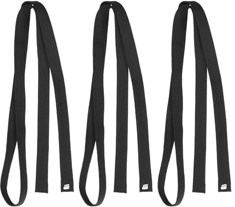 ifundom Cinturón De Artes Marciales 3 Piezas para Taekwondo Entrenamiento Y Sparring Incluye Cinturón De Karate Kung-Fu Y Otros Artículos De Kárate Color Negro