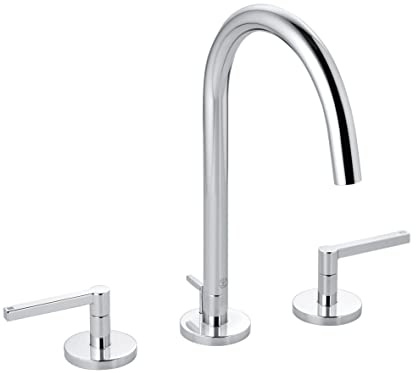 Kludi Puristic-201430515 Robinet d'évier 3 trous avec bec fixe Nova Fonte Puristic-201430515 Gris