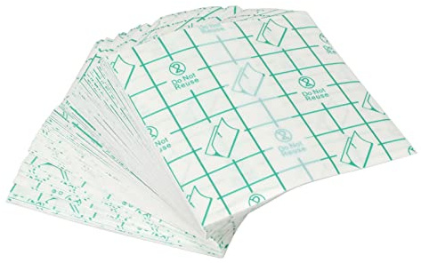 100 St Transparent Filmförbandsband, Engångstransparent Stretchfilmförband, Självhäftande Vattentätt Bandageskydd (8 X 8 Cm)