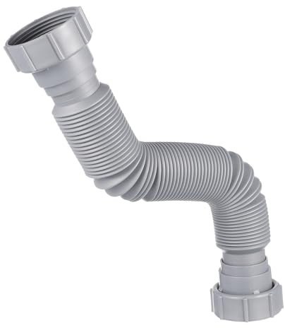Angoily Tubería De Desagüe Para Lavabo Flexible Y Duradera Con Conexión De Doble Cabezal Para Instalación Cocinas Y Baños