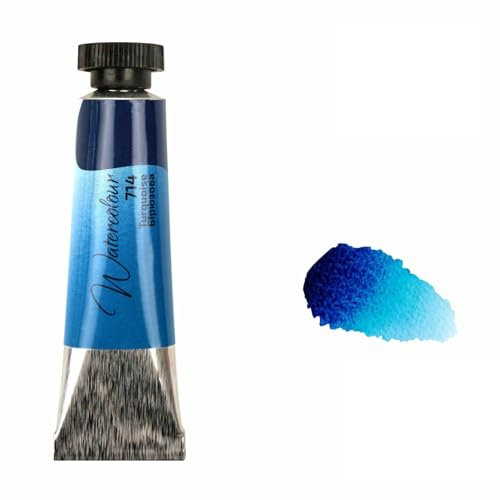 7 Artists Türkis Aquarellfarbe 10 ml Tube, Hochwertige Künstler-Aquarell, Feinste Küntsler-Aquarellfarben