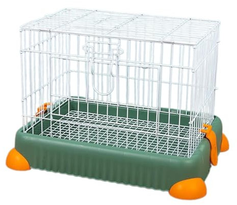 JISADER Kaninchenkäfig Meerschweinchenkäfig Indoor Hasenstall Kleintiere Käfig für Frettchen Chinchilla, GRÜN