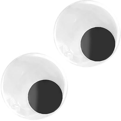 Occhi Mobili da 2 Pezzi, Occhi Finti Autoadesivi per Artigianato Fai-da-te, Decorazioni per la Casa con Divertimento Infinito, Adatti a Frigorifero, Mobili, Libri (8 cm / 3,15