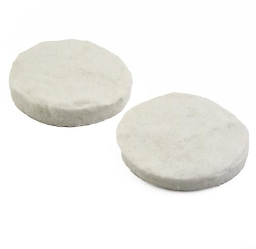 FUANA Esponja de lana, lana de cerámica para chimenea de bioetanol, esponjas de cerámica de bioetanol, chimenea de seguridad para chimenea, para gel interior para quemador de bioetanol (2 piezas)