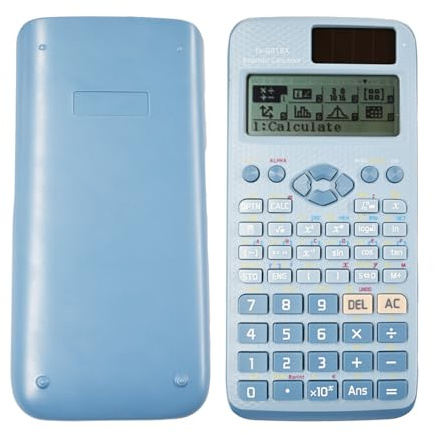 Dakexiong FX-991EX Wissenschaftlicher Taschenrechner Multifunktionsrechner Wissenschaftlich, 522 Funktionen, 10+2 Bildschirmanzeigen - Ideal für Schüler und Lehrer, Büro, Blau