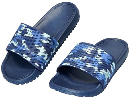 CLEIKS Leggere Pantofole Uomo Antiscivolo Flip Flop 44 Ciabatte Morbide Antiscivolo Estate Scarpe da Bagno Slipper (Blu, 44 EU, MES260255-0)