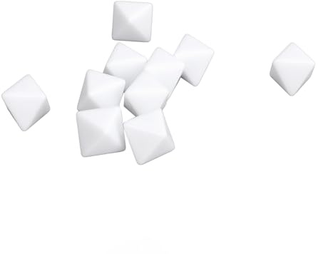 Yctze Tablero de Dados 30 Piezas Dados de 8 Caras Juegos de Mesa Enseñanza de Plástico Multifuncionales Juegos de Mesa de Juguetes y/y Accesorios/Accesorios para /
