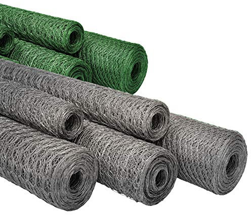 casa pura Maschendrahtzaun für Garten, Balkon und Kleintiere | Drahtzaun aus Sechseckdrahtgeflecht mit Maschenweite 13 mm | verzinkt | viele Größen | 50cm x 10m