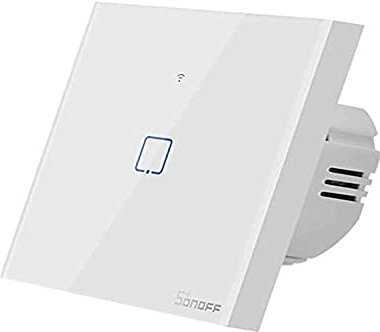 INTERRUPTOR DE LUZ TÁCTIL WIFI + RF 433 SONOFF T2 EU TX (1 UNIDAD)