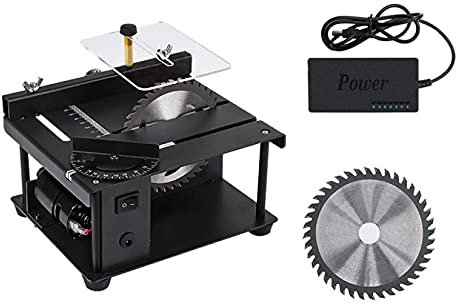 KUANDARMX Mini Table Saw, Multifunctional Table Saw for Household Use, Cutting, Polishing and Engraving Set, 200w, 35mm Cutting Depth