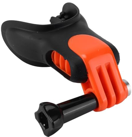 Dpofirs Supporto per Bocca per Action Cam, Adattatore per Boccaglio Ergonomico Universale per Morso da Surf per Action Cam