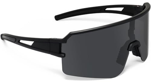SPOSUNE Polarisierte Fahrradbrille für Männer und Frauen, UV400-Schutz, Sport-Sonnenbrille für Baseball, Laufen, Angeln, Reiten