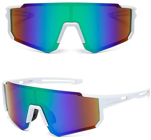 MUSELK Gafas de Sol Deportivas para Hombre y Mujer, Gafas de Sol Polarizadas con UV400 para Actividades al Aire Libre, Carreras, Ciclismo, Esquí
