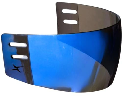 TronX S30 Hockeyhelm-Visier, verspiegelt, kratzfest, beschlagfrei, Blau