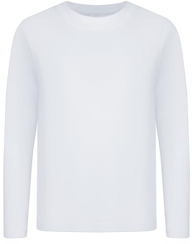 TeGlraddix UPF 50+ Sun Shirts 5T to Youth Rash Guard for Boys and Kid Girls Long Sleeve UV Protection Sun Shirts White XS