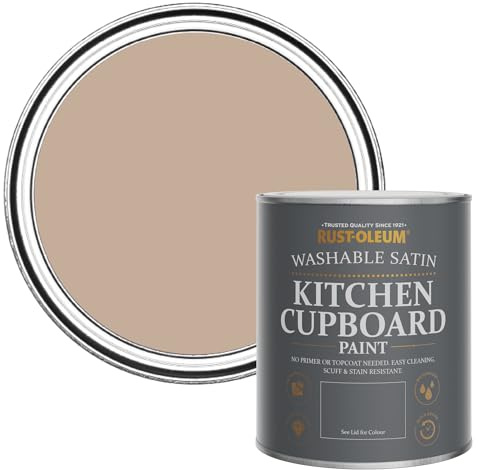 Rust-Oleum Kitchen Wood, Cupboard and Cabinet Paint in Satin Finish - Smitten 750ml