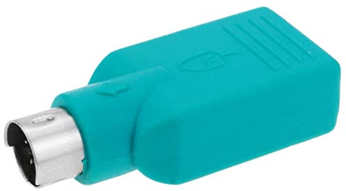 CableMarkt - Adapter USB till PS/2 (MiniDIN6 hane till USB A hona) för tangentbord eller mus