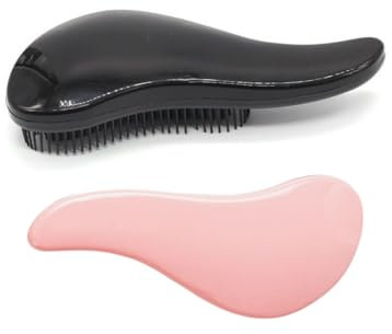 2 Pezzi Spazzola districante curva per capelli, Changyeah pettine per capelli senza crespo, adatta a tutte le lunghezze di capelli