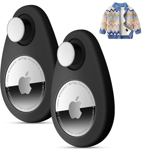 Airtag pour Enfants, cachés, étui de Suivi GPS, Coque en Silicone Anti-Retrait Airtag avec épingles, Convient pour Les Enfants, Les Personnes âgées, Les Animaux domestiques, Les Sacs