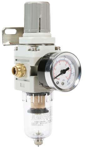 1/4 tums luftfilter tryckregulator, luftkompressorvattenavskiljare med manometer AW2000-02