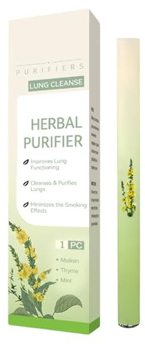 FxaumsGxuk Mullein Diffusore di erbe aromatiche, 11,8 x 4 x 1 cm, purificatore polmonare, penna per aromaterapia, botanico Lung Purifier Natural Inhaler Stick for Breathing Ease per il riposo e la