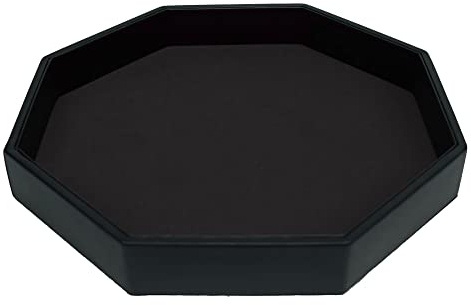 RNK Gaming 11.5 Inch Octagon Dice Rolling Tray, Black