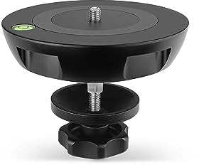 PROAIM Adaptador de Media Bola de 150 mm (Montura de cámara de tazón Plano). Convierte Head Plana en una Base de Bola de 150 mm. para trípodes de tazón de 150 mm y hi-Hats. (BA-150)