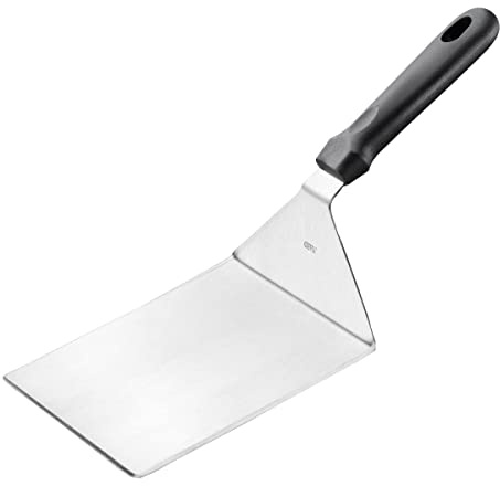 GEFU BBQ Wender XXL | Extra Breiter Grillspachtel aus Edelstahl mit Ergonomischem Griff | Perfekt für Burger, Steak, Gemüse | Spülmaschinengeeignet