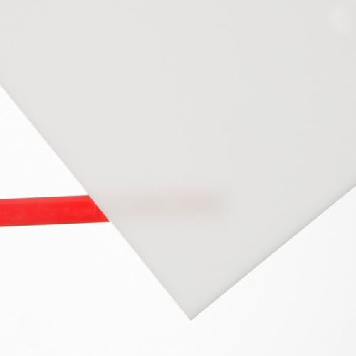 Plancha de metacrilato translúcido color Blanco Opal Tamaño 200x100 cm Grosor 3 mm, placa acrílica rígida a medida para bricolaje decoración y reformas