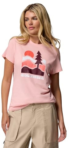 Columbia Ruby Springs Graphic Fitted SS, Una comoda t-shirt che si muove con te, Traspirante, elegante, Dal design pronto per l'avventura - da donna