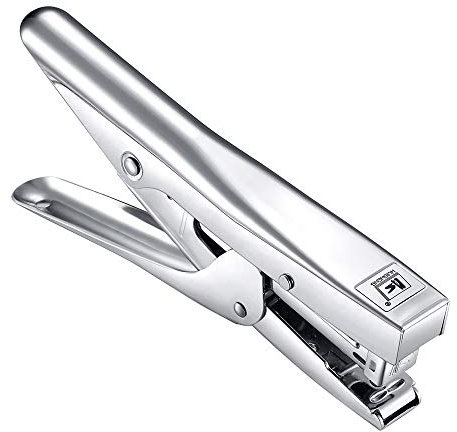 ONDY Plier Stapler Heavy Duty Office Hand Held 20-Sheet Papers Stapling Machine With 1000 Staples and Remover Tool, Silver