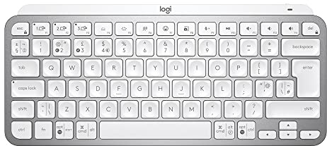Logitech MX Keys Mini Minimalist Wireless Illuminated Keyboard PALE GREY US INT'L Tastatur