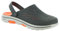 Skechers Cozy Camper Puffer Clog W/Sherpa, Obstrucción Hombre, Gris/Naranja, 43 EU