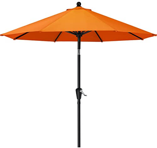 MASTERCANOPY Parasol de terrasse pour table de marché, 8 baleines (2,7 m, orange)