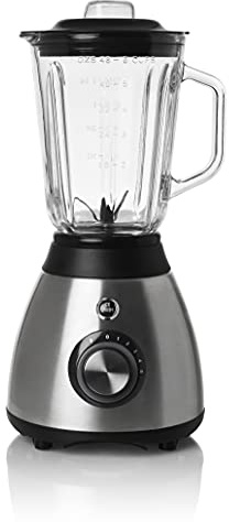 Melchioni Family | Frullatore Elettrico 600W con Caraffa in Vetro da 1,5L e 6 Lame in Acciaio Inossidabile - Versatile, Potente e Facile da Usare