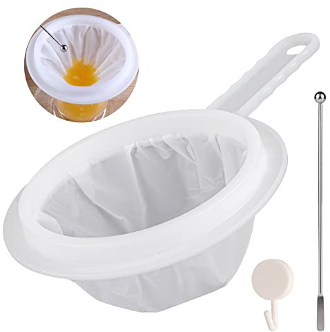 Feines Sieb, Haarsieb Sieb Küche, 400/200 /100 Mesh Küchensieb Kunststoff, Kleines Passiersieb mit Griff, für Saft, Milch, Kaffee (400 mesh)