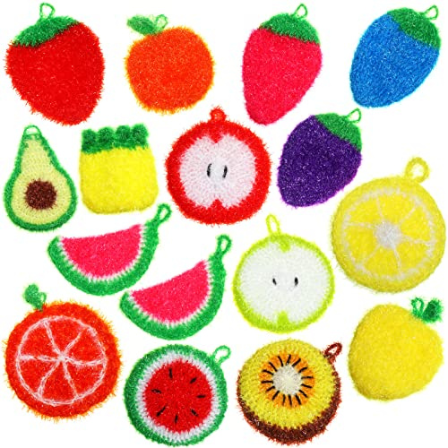 Kenning 16 Pcs Dish Scrubber Non Scratch Dish Washing Scrubbers