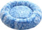 Comlax Beruhigende Donut Hundebetten XL, Rundes Kissen mit abnehmbarem waschbarem Bezug, Anti-Angst-Kunstfell-Kuscheltier, Flauschiges, bequemes, pelziges Haustierbett (80cm, Blau)