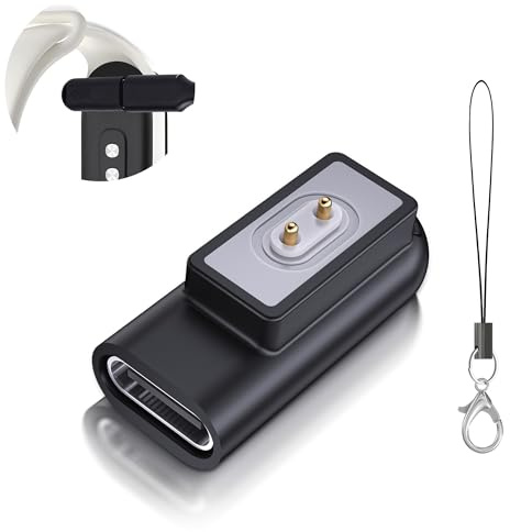 Ermorgen 1 Stück USB C Adapter Kompatibel für Xiaomi Band 10/9/9 Pro/Smart Band 8 Pro, Xiaomi Band 8/8 Active, Redmi Watch 3/3 Lite, Redmi Watch 6/5 Active/5 Lite /4/3 Active, Redmi Band 2- Schwarz