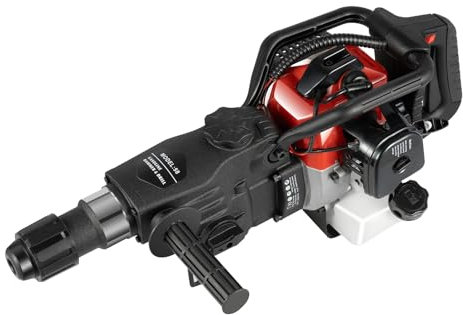 Hammarborrmaskin, 1 000 W, 30 J, borrhammare, 5 300 rpm, 3-i-1 rivningshammare med tre borrar och två mejslar, för borrning av hål i betong, golv, tegelväggar, stenar och massiva väggar
