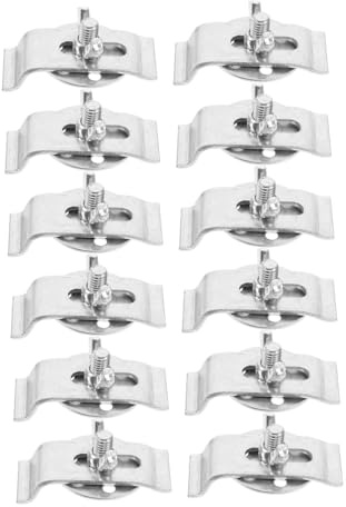 Toddmomy 12 juegos Clips de Montaje Inferior para Fregadero de Acero Inoxidable Soporte Resistente para Encimera de Cocina y Baño Kit de Anclaje y Fijación Fácil sin Herramientas
