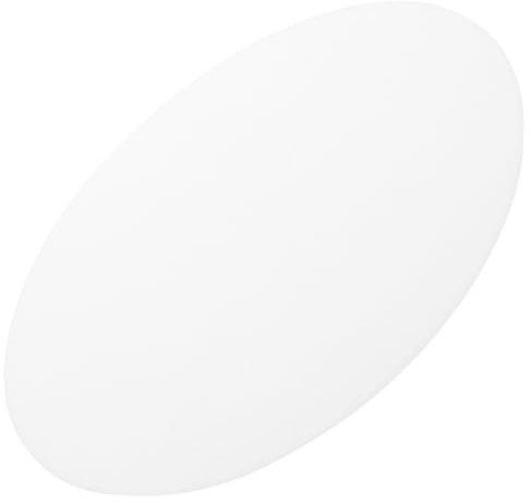Difusor de Luz Redondo de Acrílico para Plafón y Lámpara | Acabado Esmerilado Doble Cara, 1 Pieza, Blanco, para Actualización de Arañas y Proyectos DIY