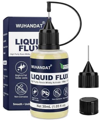 Flussante per Saldatura a Stagno 30ml,Flux Saldatura,Flussante Liquido per Saldatura a Stagno,Stagno Liquido,Non Richiede Lavaggio,Adatto per Elettronica,SMD,l'assemblaggio di Circuiti Stampati