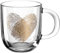 LEONARDO HOME 046449 EMOZIONE Tasse 400 ml mehrfarbig Fingerabdruckherz 4er-Set, Glas, Klar